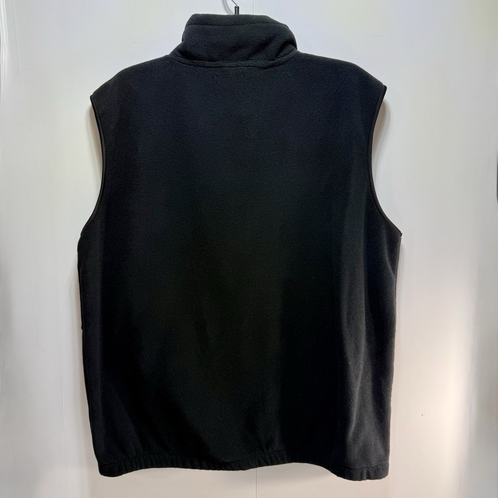 Vail‎ Colorado Ski Resort Black Fleece Zip-Up Vest Men's 2XL Vintage - Picture 2 of 6